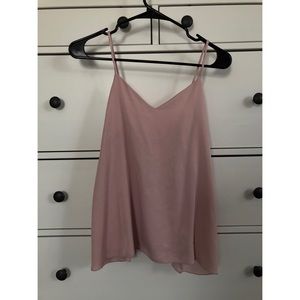 Mauve Sleeveless Cold Shoulder Blouse